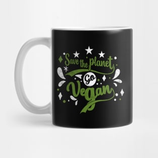 Save the Planet Go Vegan Mug